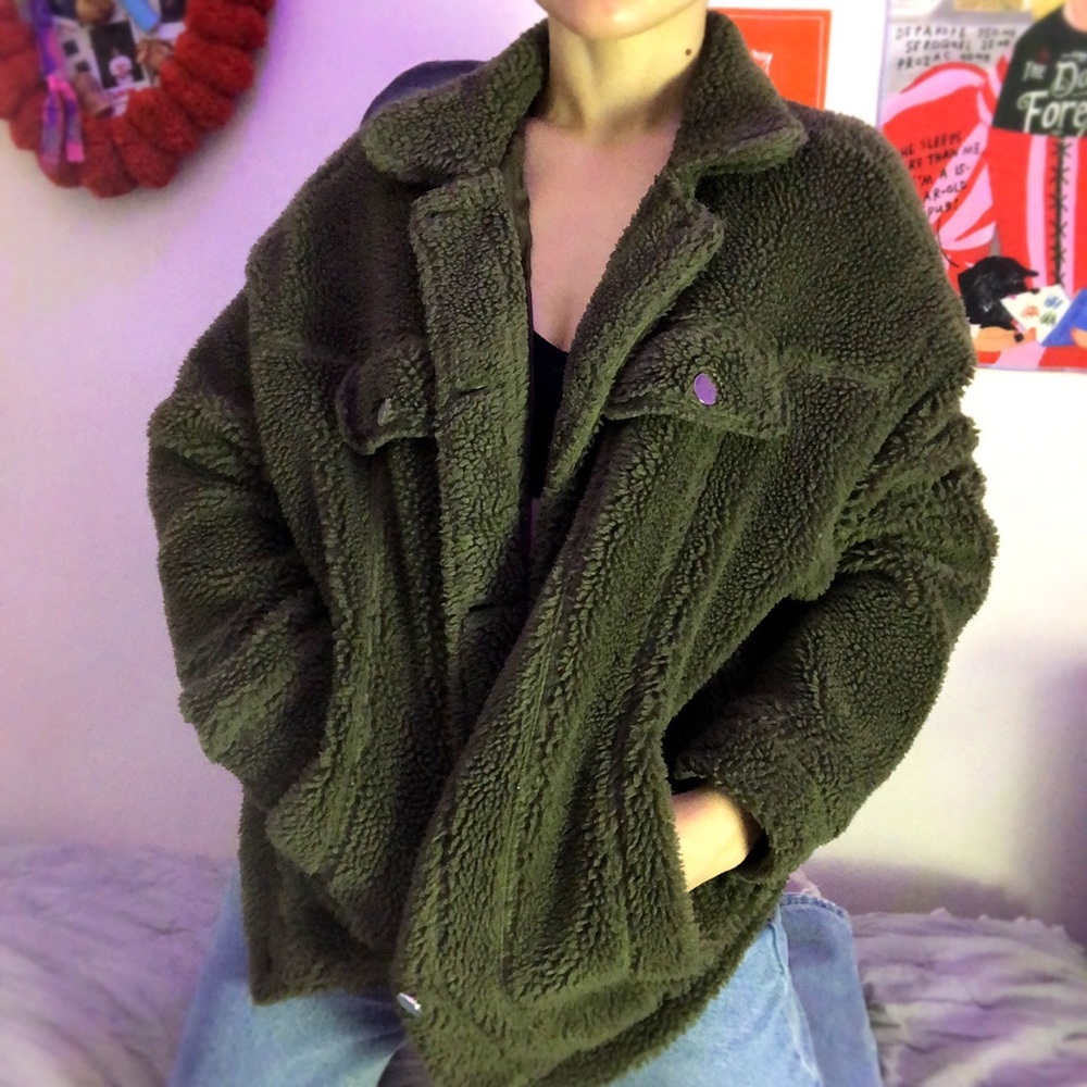 Cozy green coat